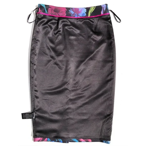 TED BAKER London Dabah Pencil skirt women size 2 US Small 4-6 Dark Floral Print - Picture 9 of 16